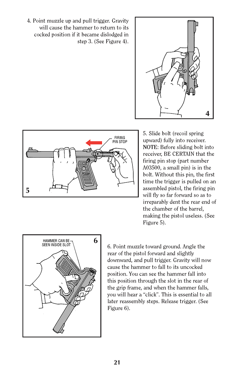 Ruger Mk II manual, page 20